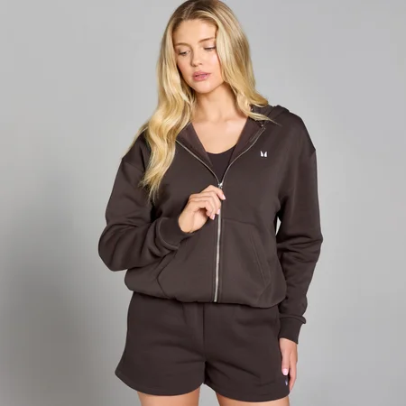 MP Women's Basics Zip Through Hoodie − ženska dukserica − čokolada