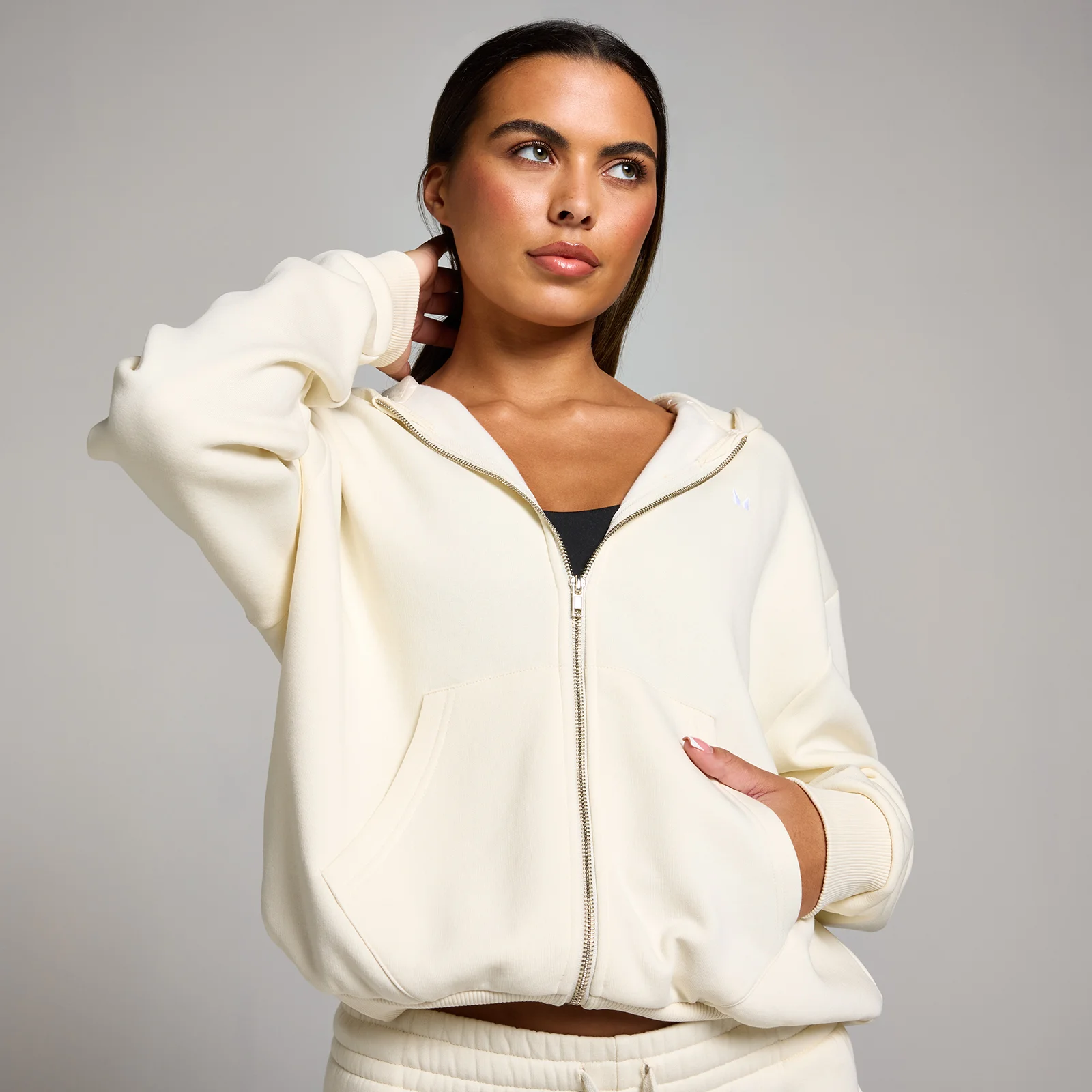 MP Women's Basics Zip Through Hoodie − ženska dukserica − svetlokrem - XXL Slika 1