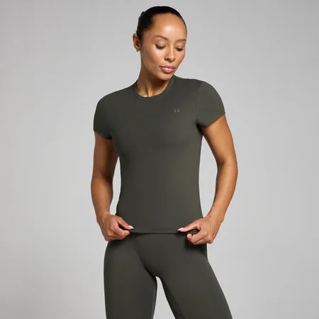 MP Women's Tempo Body Fit Short Sleeve T-Shirt − ženska majica − noćna siva