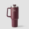 Myprotein metalna boca sa bočnom ručkom i slamkom 1200ml - Deep Berry