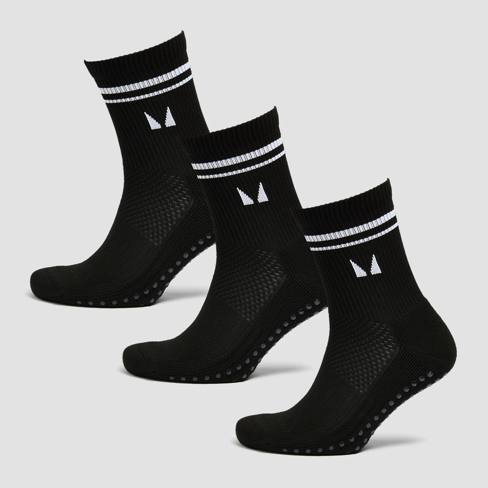 MP Pilates Socks - čarape za pilates (pakovanje od 3 para) - crne - UK 12-14 Slika 1