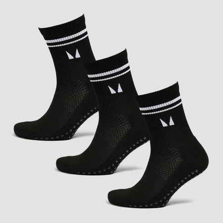 MP Pilates Socks - čarape za pilates (pakovanje od 3 para) - crne