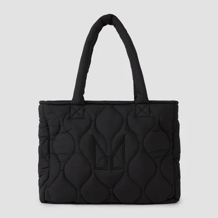 MP Quilted Padded Tote Bag - platnena torba - crna
