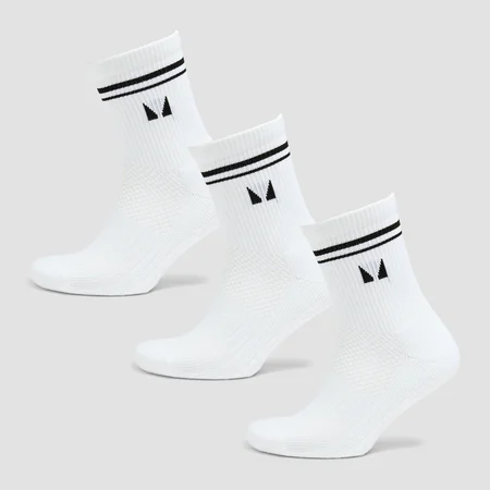 MP Pilates Socks - čarape za pilates (pakovanje od 3 para) - bele