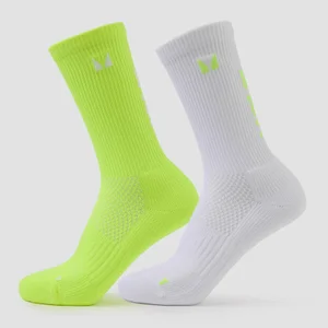 MP Move Club Running Socks (2 pack) - čarape za trčanje (2 para) - žute - Size UK 2-5