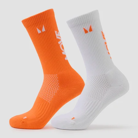 MP Move Club Running Socks (2 pack) - čarape za trčanje (2 para) - narandžaste