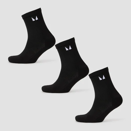 MP Running Socks (3 Pack) - čarape (pakovanje od 3 para) - crne