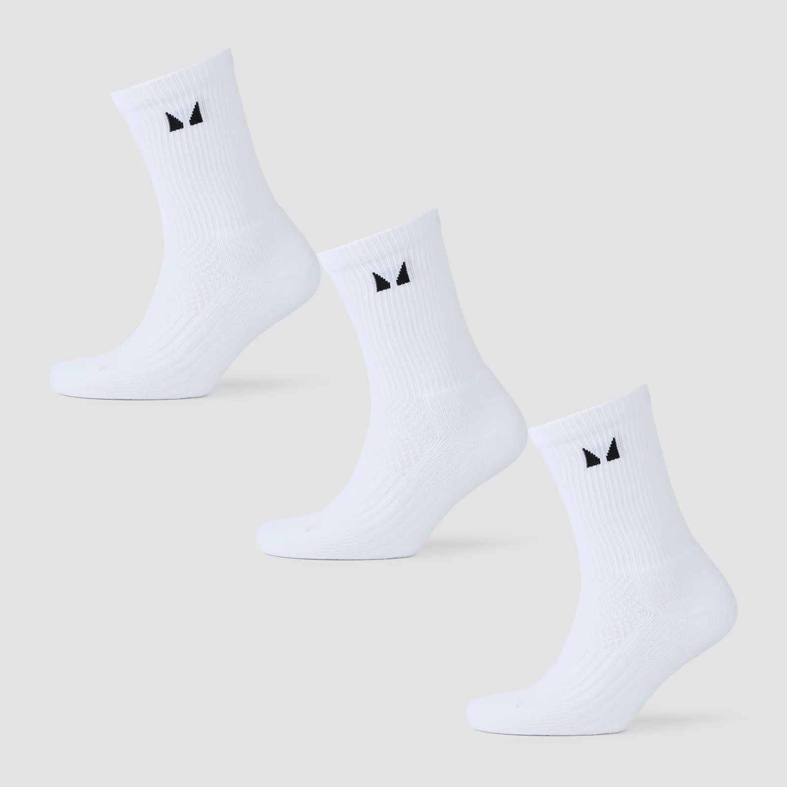 MP Running Socks (3 Pack) - čarape (pakovanje od 3 para) - bele - UK 6-8 Slika 1