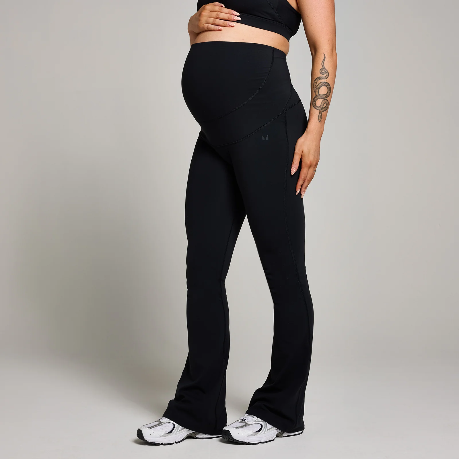 MP Women's Maternity Over the Bump Flared Leggings - ženske helanke - crne - XS Slika 1