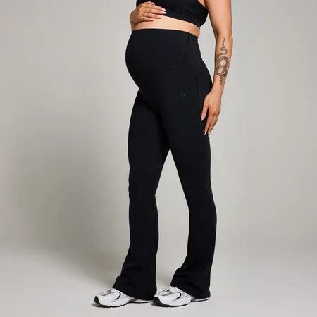 MP Women's Maternity Over the Bump Flared Leggings - ženske helanke - crne