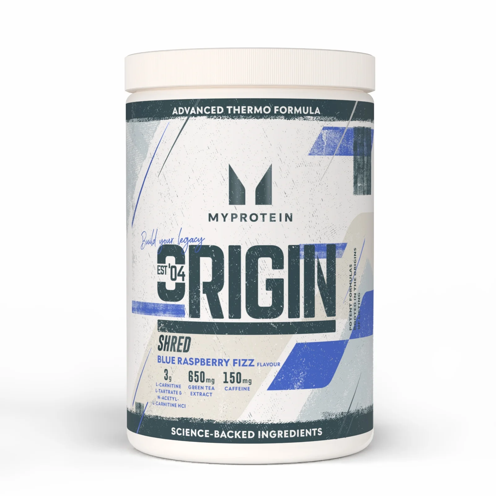 Origin Shred предтренинг - 60SERVINGS, 660g - Blue Raspberry Fizz Slika 1