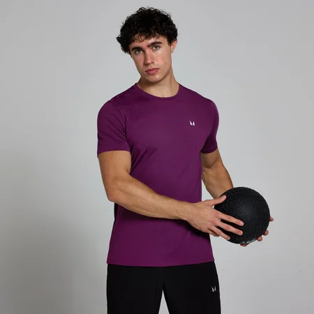 MP Men's Active Gridded T-Shirt - muška majica - šljiva-ljubičasta