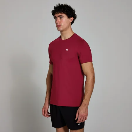 MP Men's Active Gridded T-Shirt - muška majica - tamnocrvena