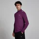MP Men's Active Gridded 1/4 Zip - muška bluza - šljiva-ljubičasta