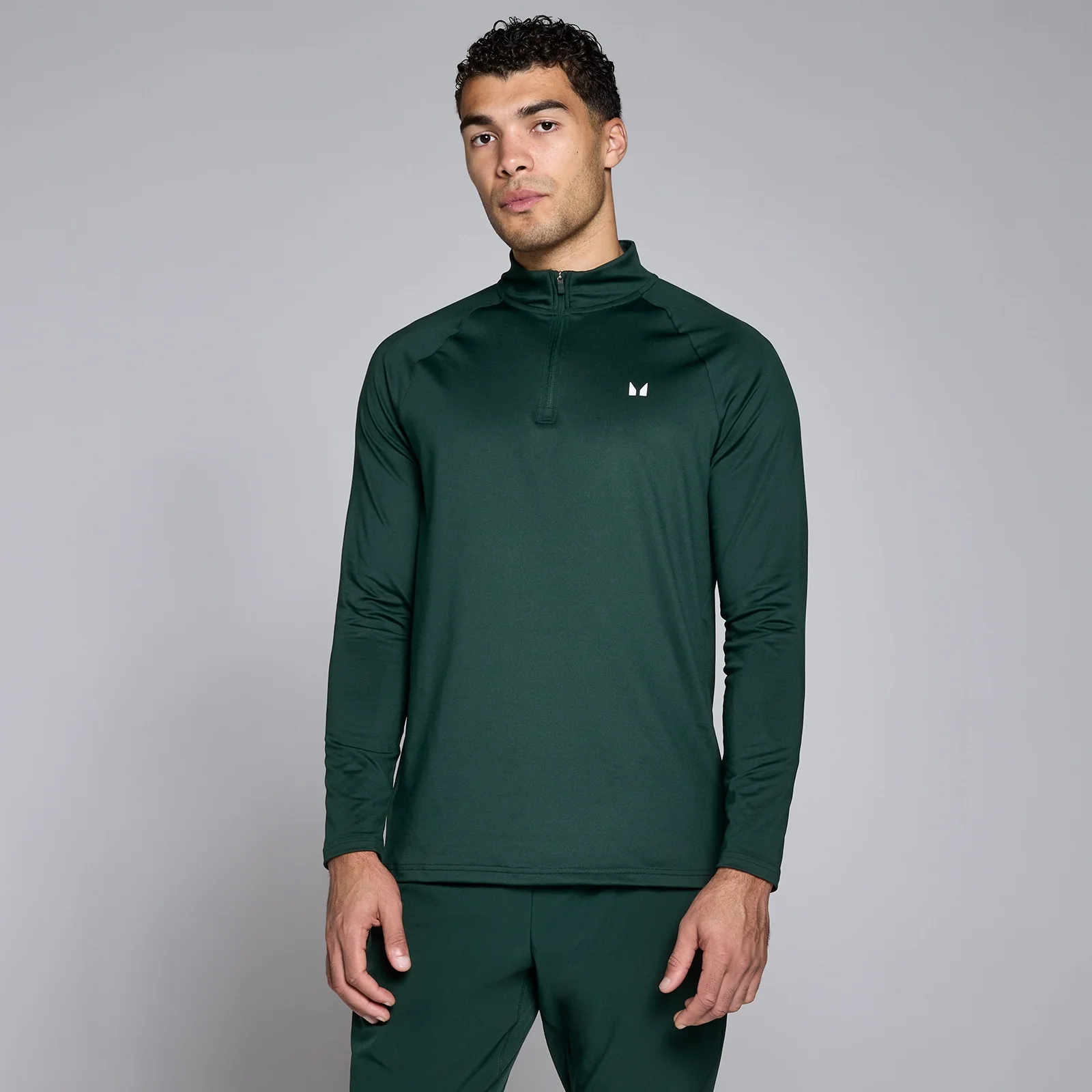 MP Men's Training 1/4 Zip − muška majica dugih rukava sa rajsferšlusom − tamnosmaragdna - XXL Slika 1