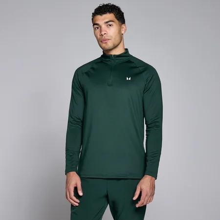 MP Men's Training 1/4 Zip − muška majica dugih rukava sa rajsferšlusom − tamnosmaragdna