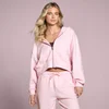 Женска дуксерица са капуљачом и патентом MP - Blush
