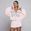 Ženska Lift Graphic Lifestyle Zip Through dukserica MP - Bejbi roze