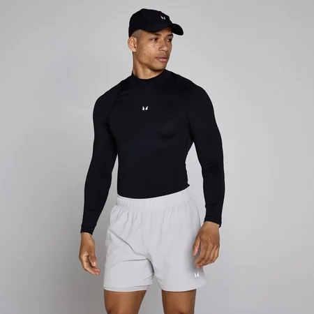 MP Muški Training High Neck Long Sleeve Baselayer - Crna