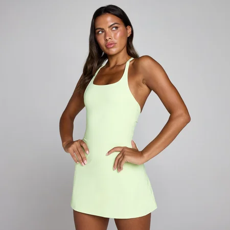 MP ženska Tempo tenis haljina sa bretelama i racerback leđima - isprana limeta
