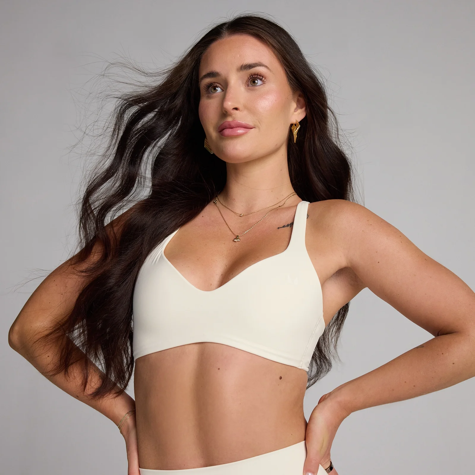 MP Ženski Tempo Twist Back Sportski Grudnjak - Coconut - S Slika 1