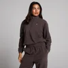 MP ženski fleece sa levkastim vratom i 1/4 patentom - Kakao