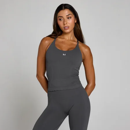 MP Ženski Tempo Ultra Seamless Longline Top - Robust Siva