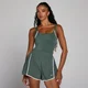 MP Women's Velocity Contrast Pleated All In One - Oblačno Zelena