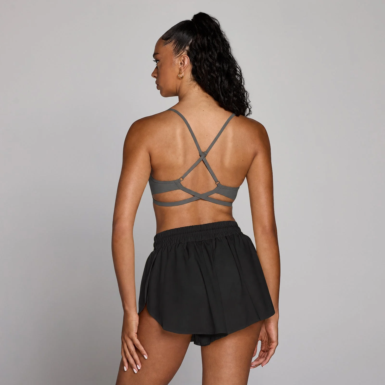 MP Women's Tempo Adjustable Strappy Back Sports Bra - Tamno Siva - XS Slika 1