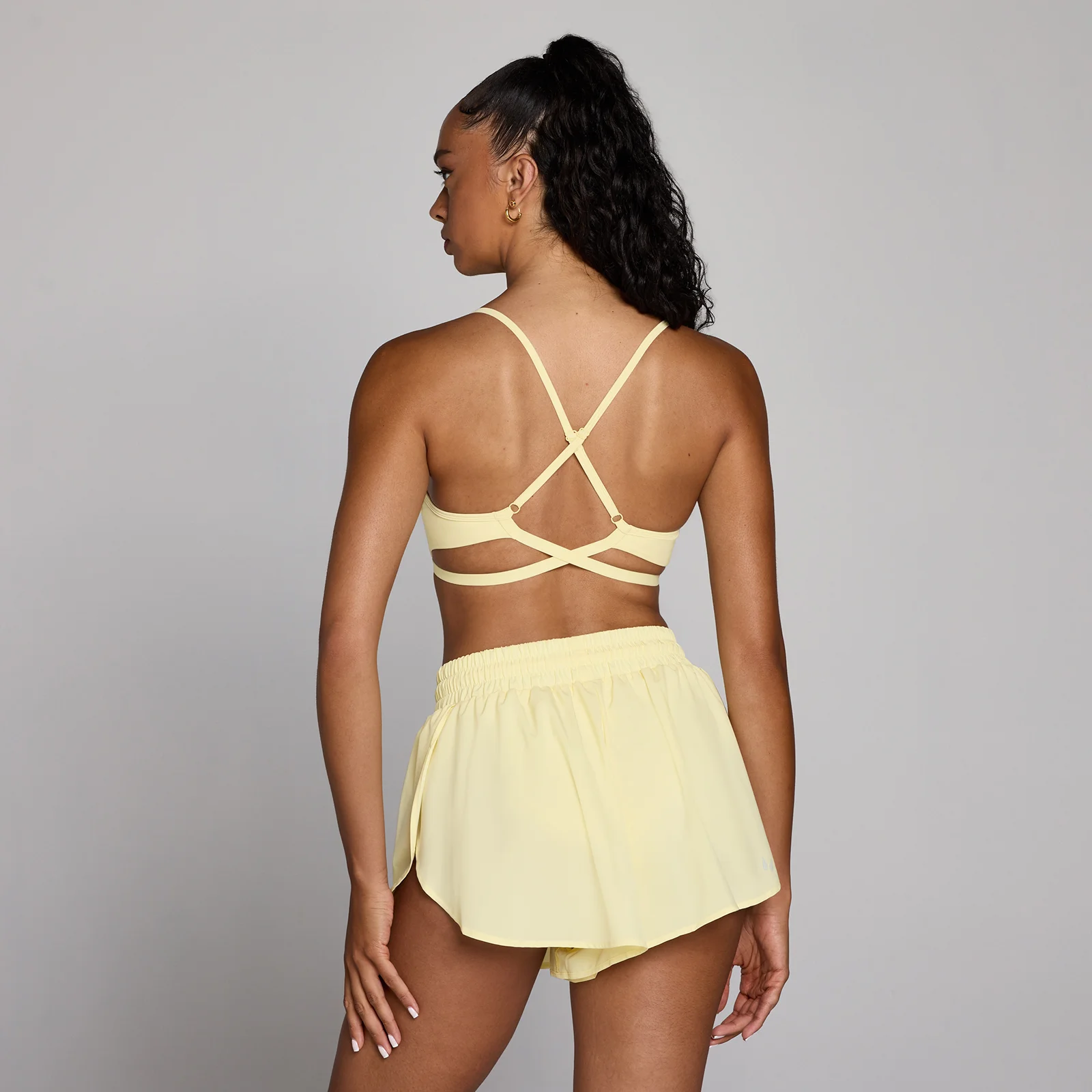 MP Women's Tempo Adjustable Strappy Back Sports Bra - Krem Žuta - XS Slika 1