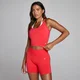 MP Ženska Seamless Layered Majica - Grimizna