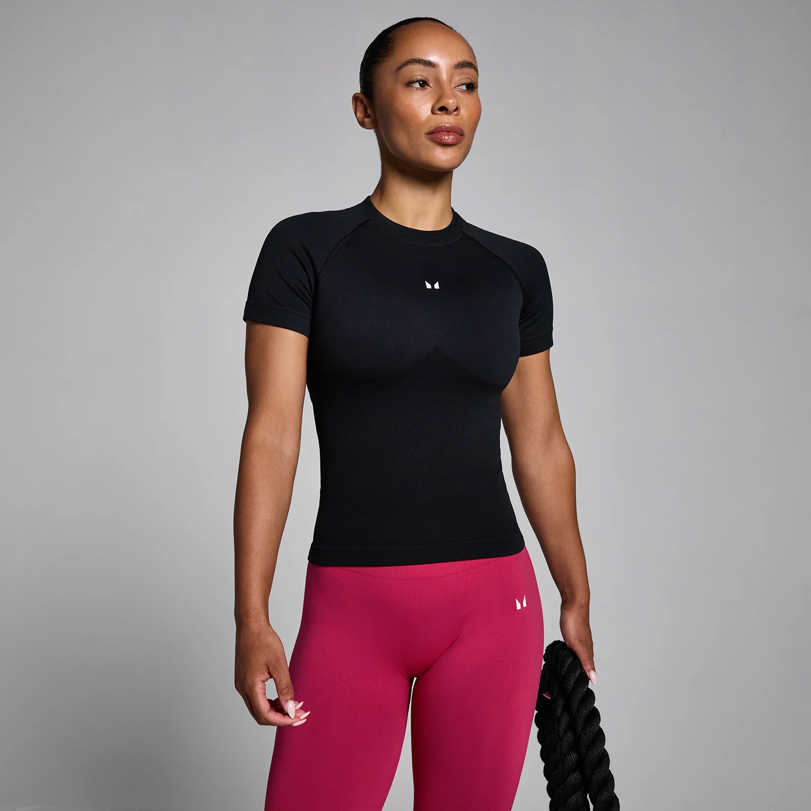 MP Ženska Lift Seamless Body Fit Majica - Crna - M Slika 1