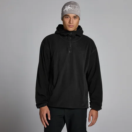 MP muška fleece dukserica sa zipom 1/4 - Crna