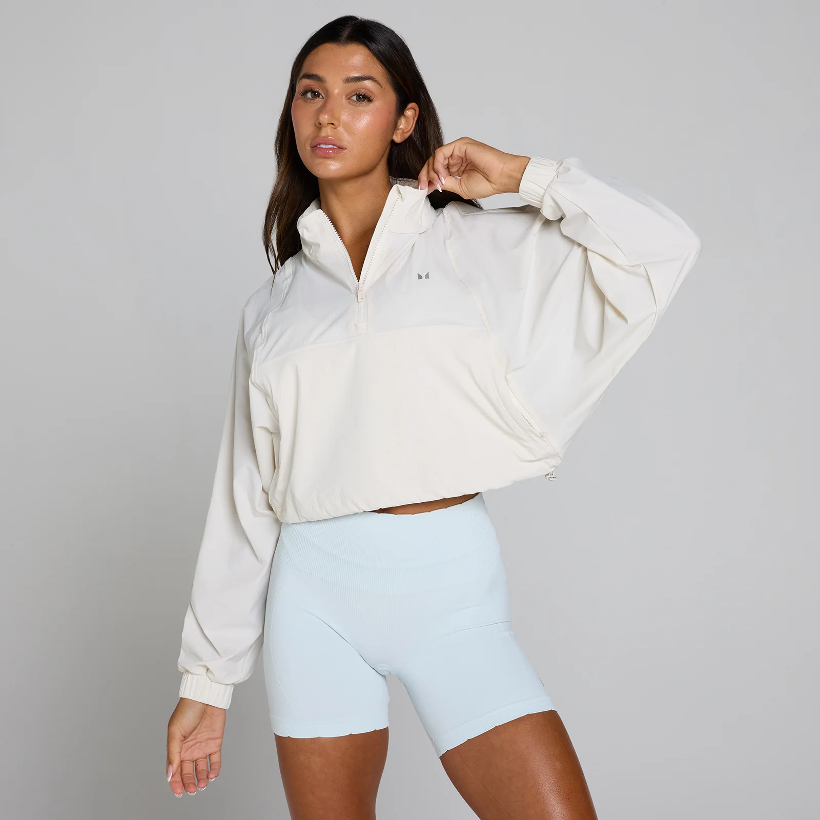 MP Women's Tempo Ultra 1/4 Zip Woven Jacket - Mist - L Slika 1