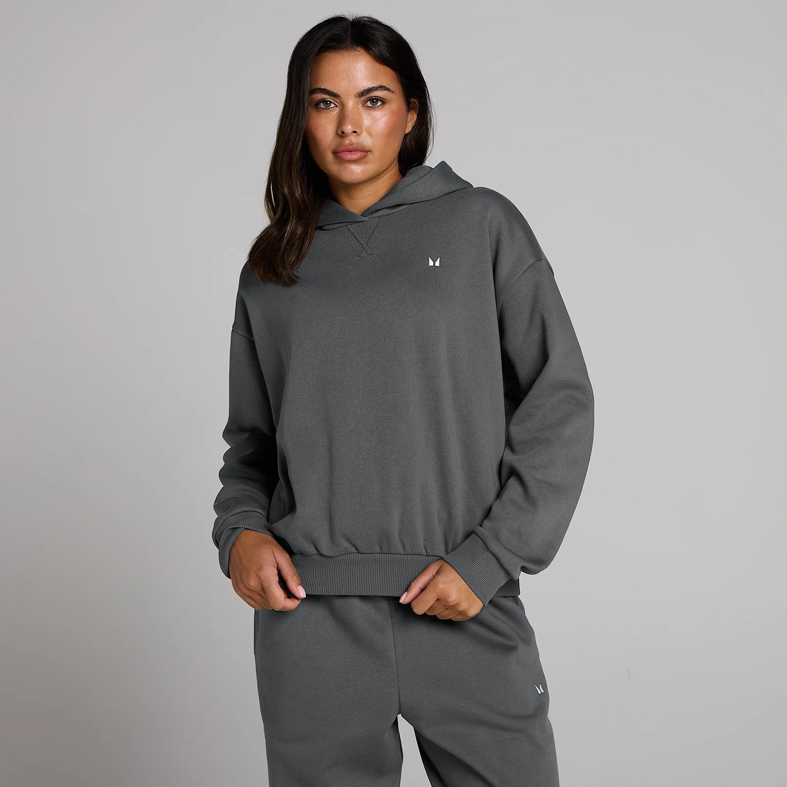 MP ženska Basics dukserica sa kapuljačom oversized - Tamno siva - M Slika 1