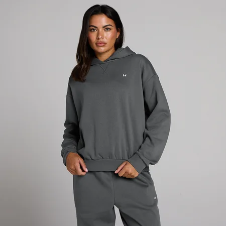 MP ženska Basics dukserica sa kapuljačom oversized - Tamno siva