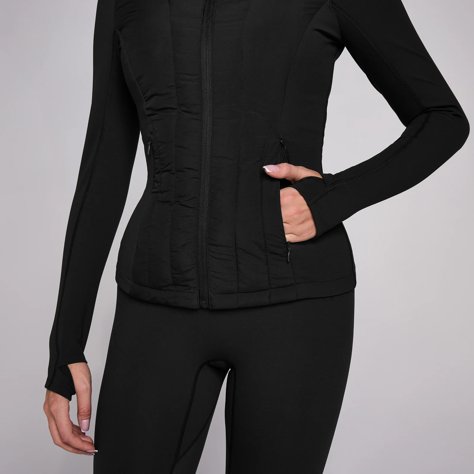 MP Women's SculptForm Hybrid Jakna - Crna - XS Slika 4
