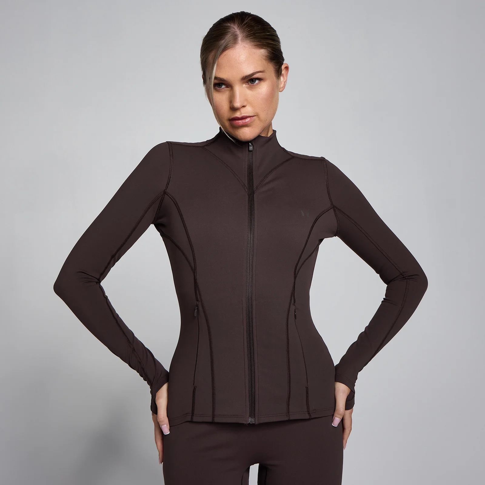 MP Women's SculptForm jakna sa patentom - Kakao - XS Slika 1