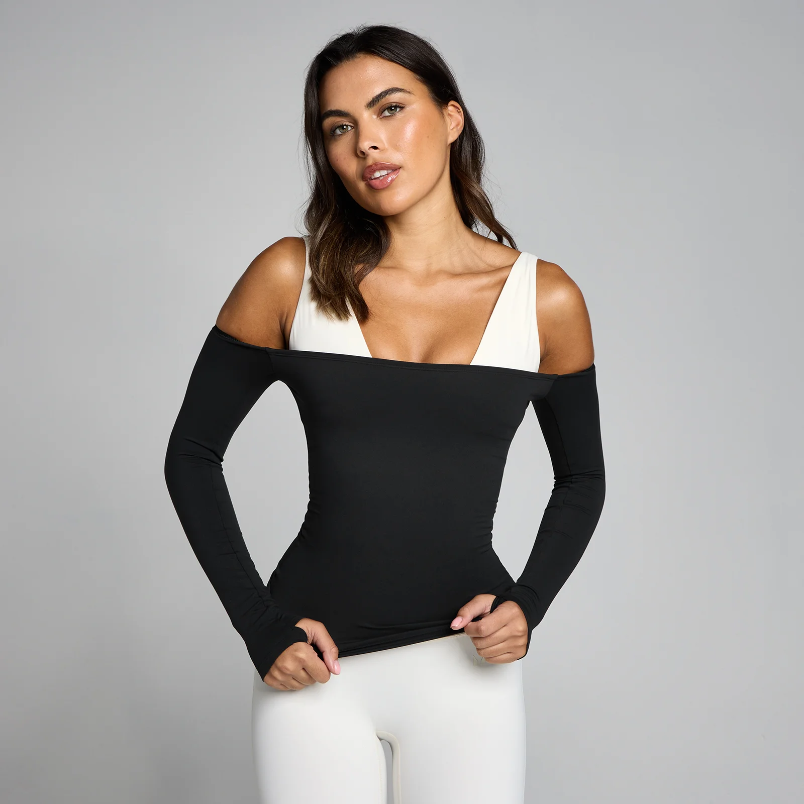 MP Ženska Tempo Off The Shoulder LS Top - Crna - S Slika 1