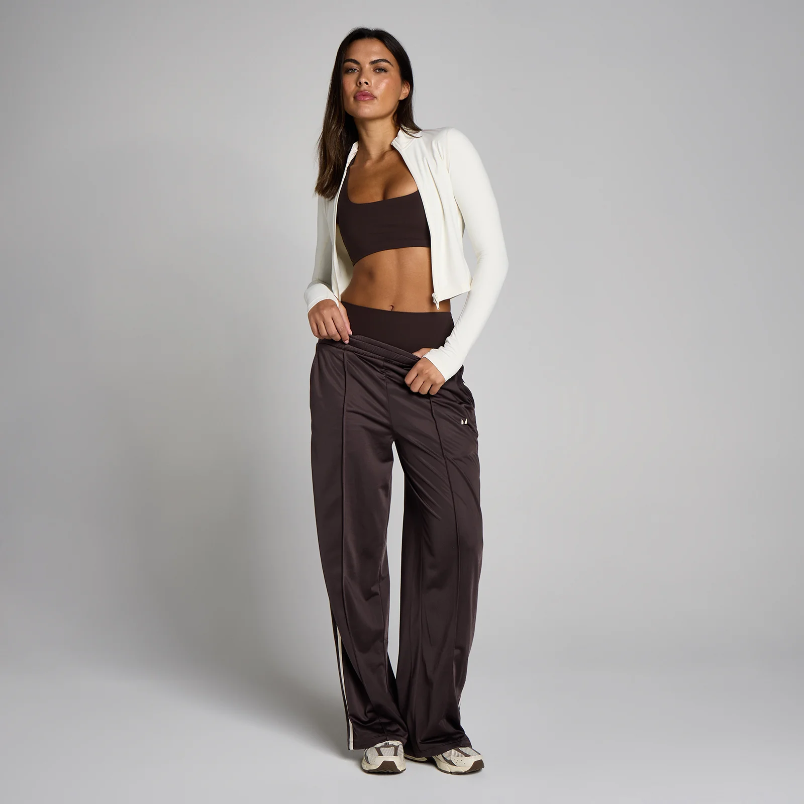 MP Ženske Tricot Track ravne trenерке - Kakao/Vanila - XS Slika 3