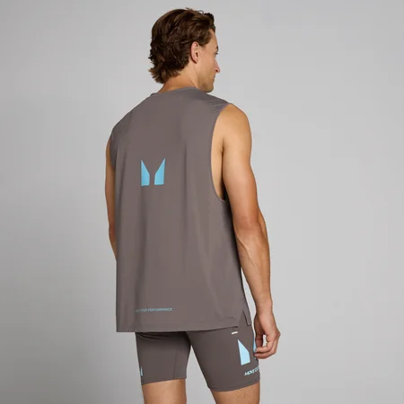 MP Men's Hybrid Mesh majica bez rukava - Pepeljasto siva