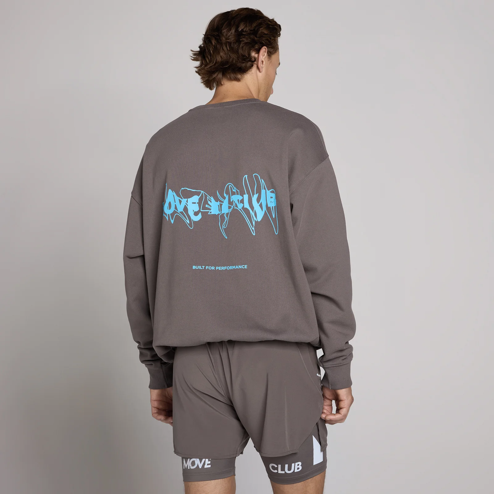 MP Unisex Hybrid Graphic Dukser - Pepeljasto Siva - XS Slika 1