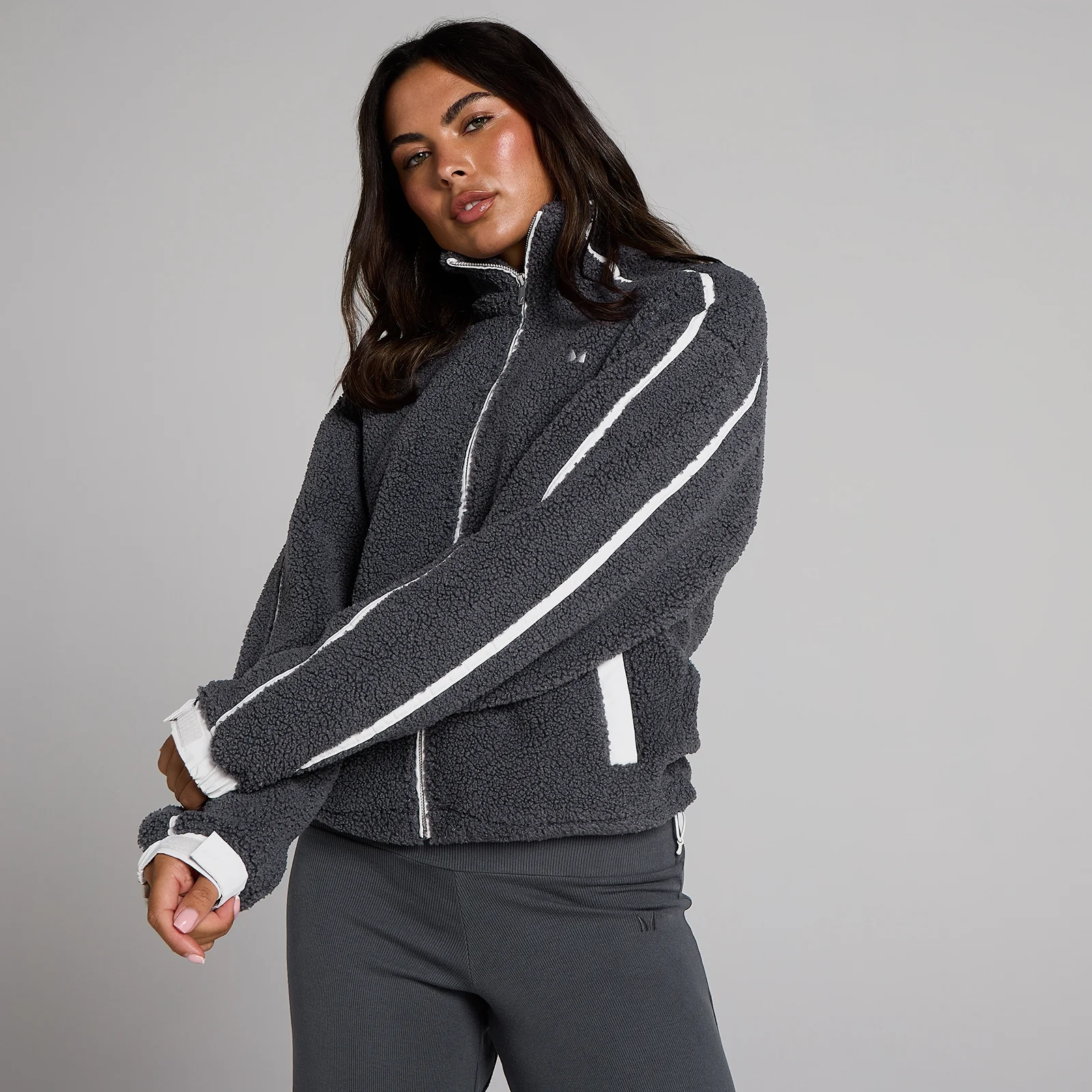 MP Ženska Fleece jakna sa patentom - Robust Grey - XS Slika 1
