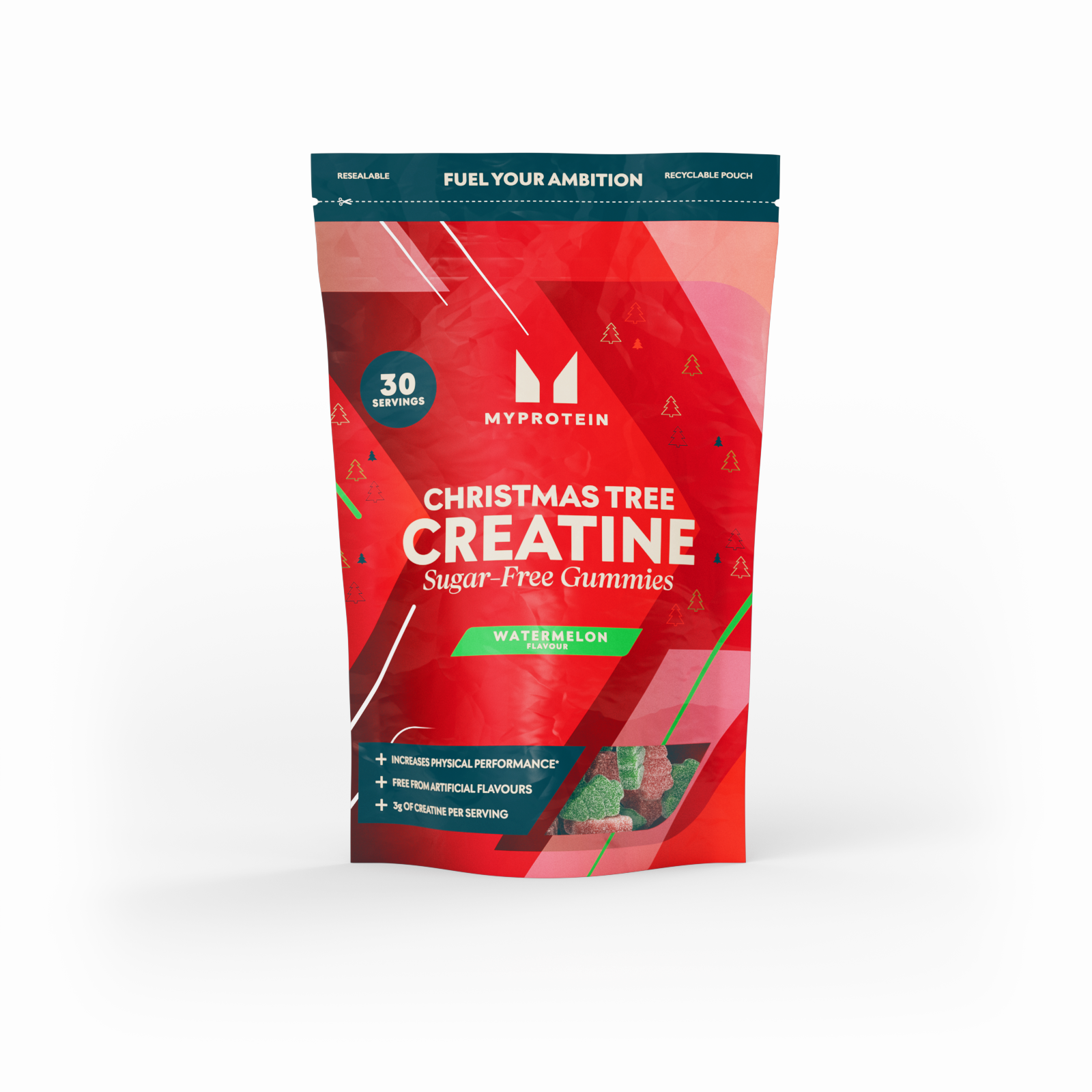 Gumene Bombone sa Kreatinom bez Šećera - 90 GUMMIES - 30servings - Lubenica Slika 1