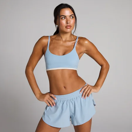 MP Women's Tempo Contrast sportski grudnjak - teksas plava