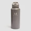 Myprotein Reciklirana Metalna Boca sa Slamkom 1L - Tamno Braon