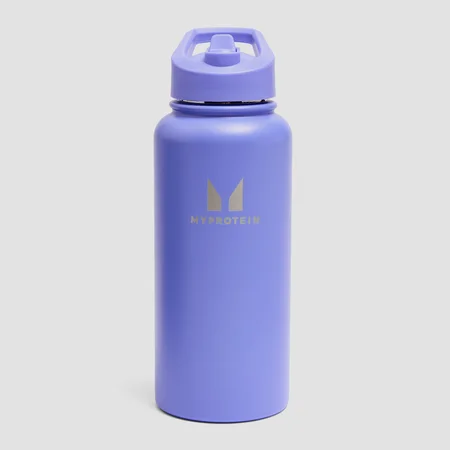 Myprotein Reciklirana Metalna Boca sa Slamkom 1L - Tamno Plava