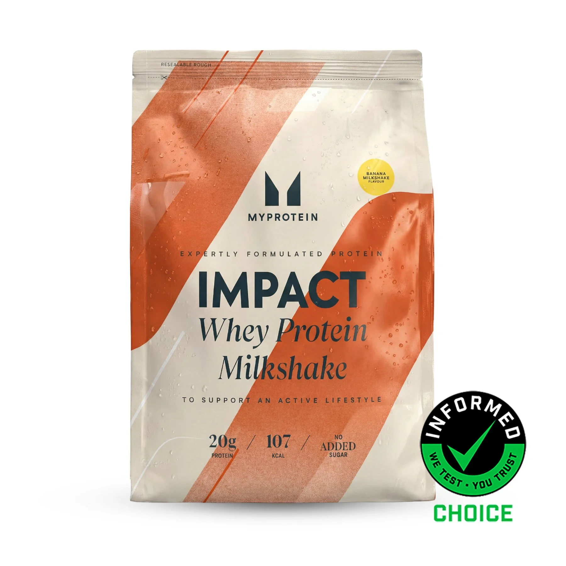 Impact Whey Protein Milkshake - 435G - 15servings - Banana Milkshake Slika 1