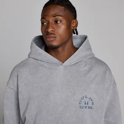 MP X Gold's Muška Washed Graphic Oversized Duks s Kapuljačom - Steel Blue - L Slika 6