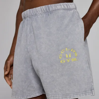 MP X Gold's Muška Washed Graphic Oversized Sweat Šorts - Steel Blue - XS Slika 6